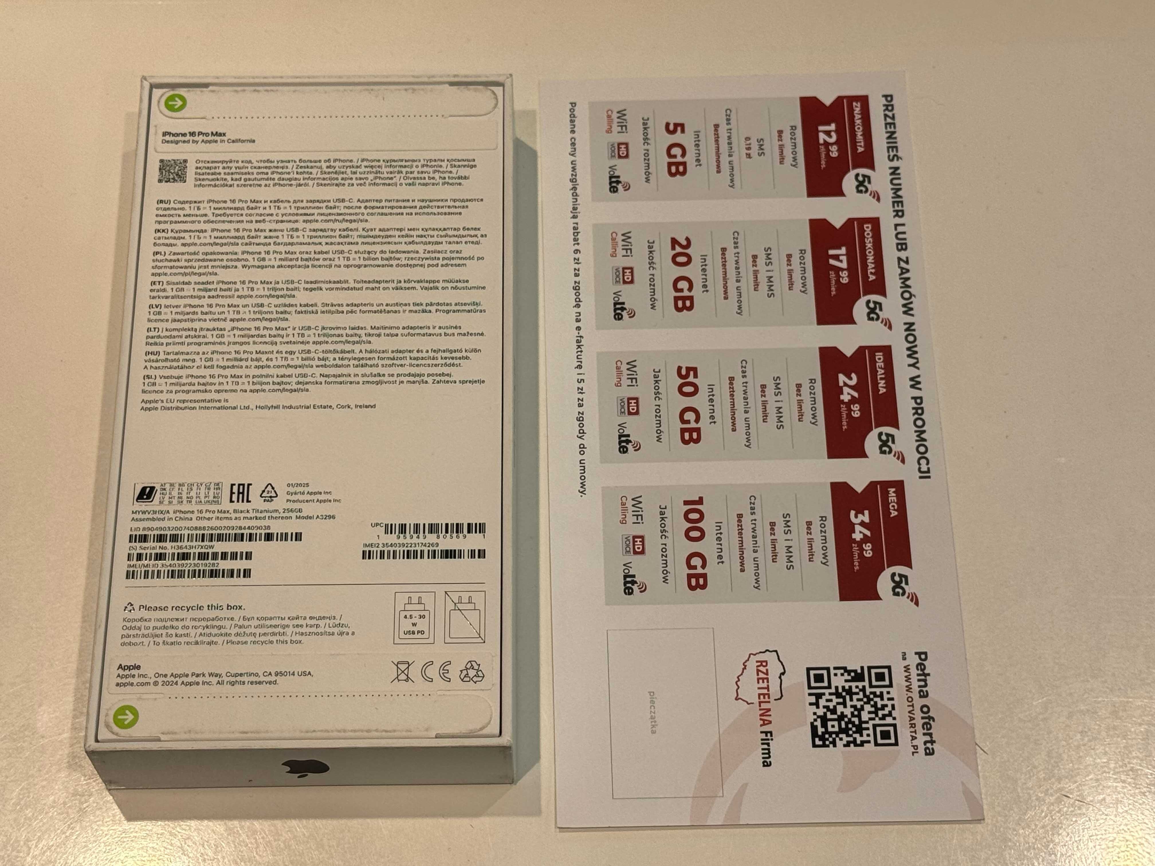 iPhone 16 Pro Max 256gb *12m-cy gwarancji*