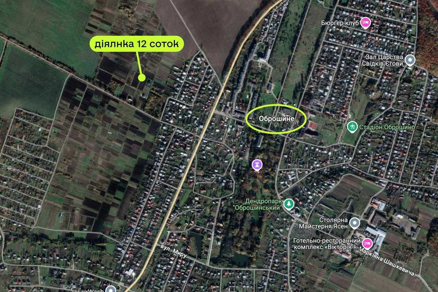 Продаж/земля/під будівництво/Оброшине/ Пустомитів. р-н/Львівська обл