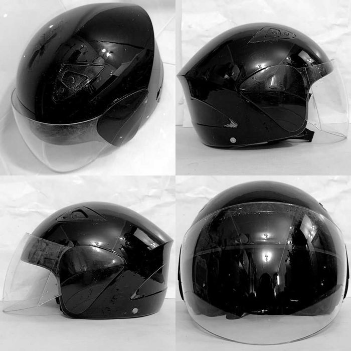 Шлем мотоциклетный открытый 55-56р. в хорошем состоянии.