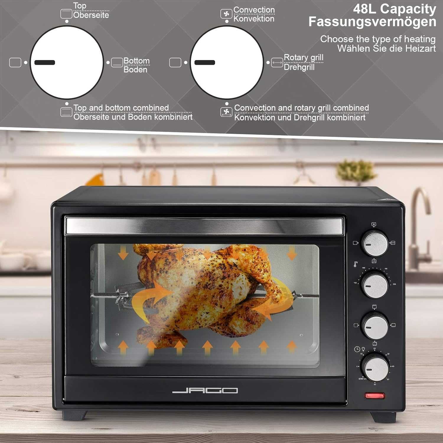 Jago Mini Piekarnik 48L