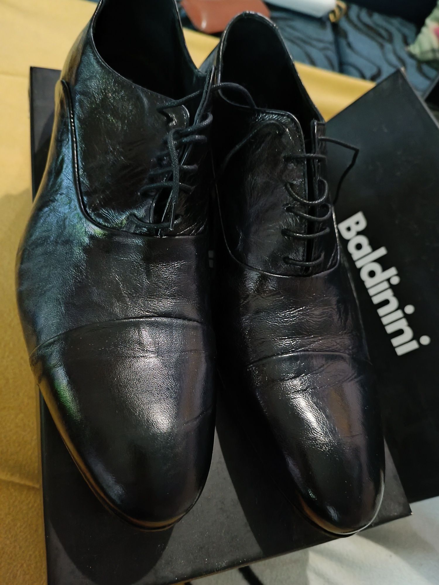 Брендовые Baldinini мужские туфли из натуральной кожи