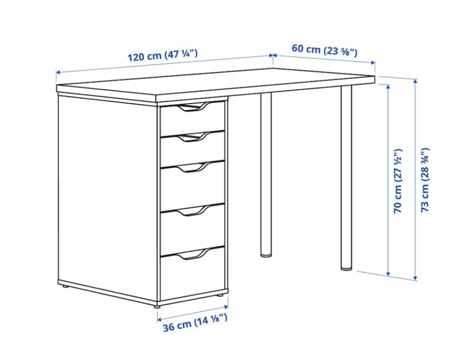 Biurko lagkapten ikea