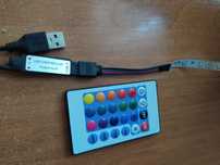 LED стрічка RGB 1м + пульт