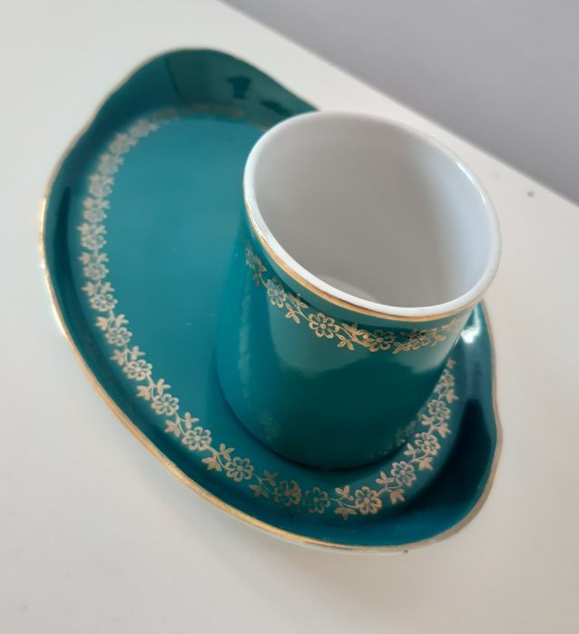 Ćmielów zestaw palacza PRL vintage zestaw do papierosów