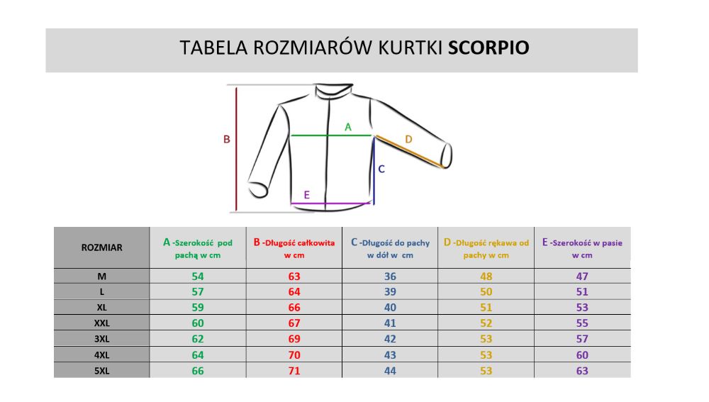 SCORPIO BLACK SHIRO kurtka motocyklowa tekstylna