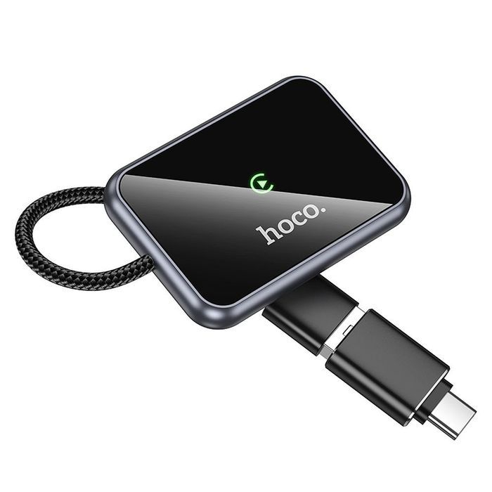 Bezprzewodowy adapter CarPlay Hoco USB A / USB C HU1 czarny
