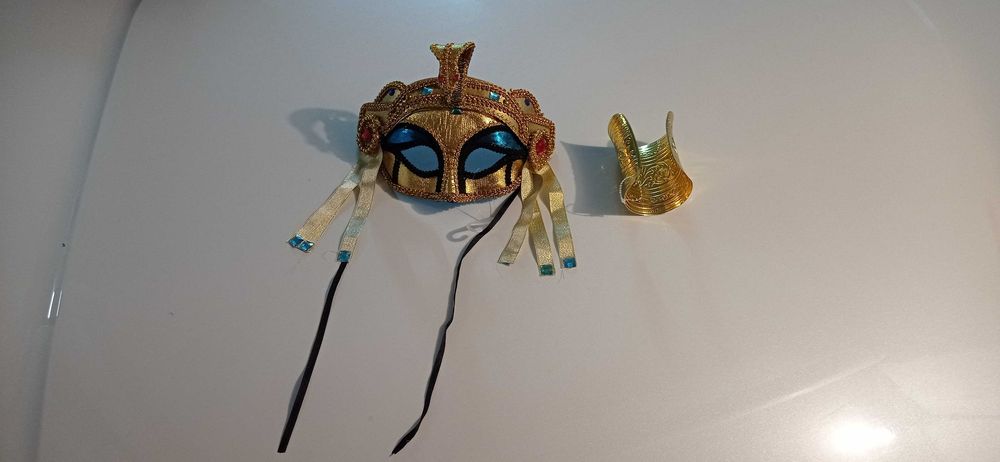 Carnaval máscara e pulseira Cleópatra
