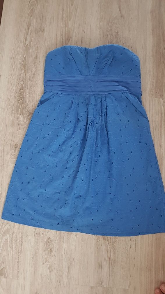 Letnia, niebieska sukienka firmy Orsay M 38