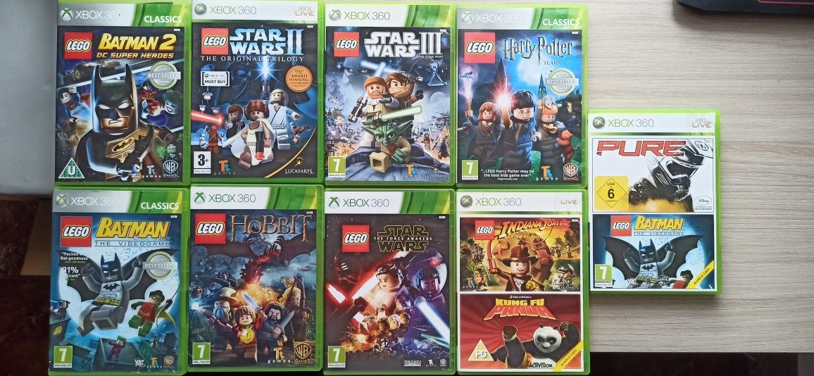 Lego xbox 360 star Wars, Batman, itp.