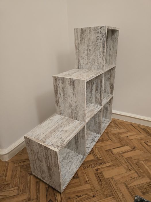 Estante de carvalho branca SCALA