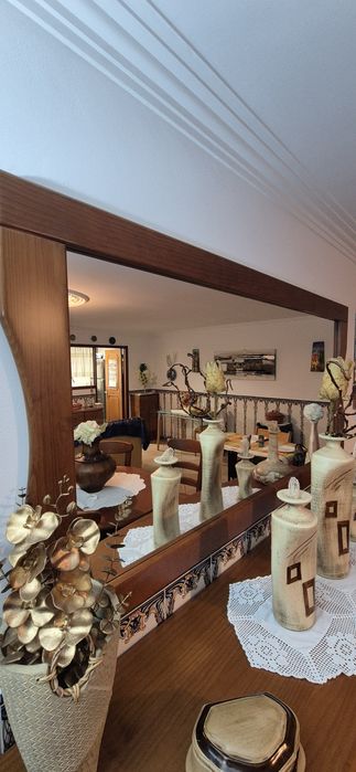 Conjunto de madeira de cerejeira para sala