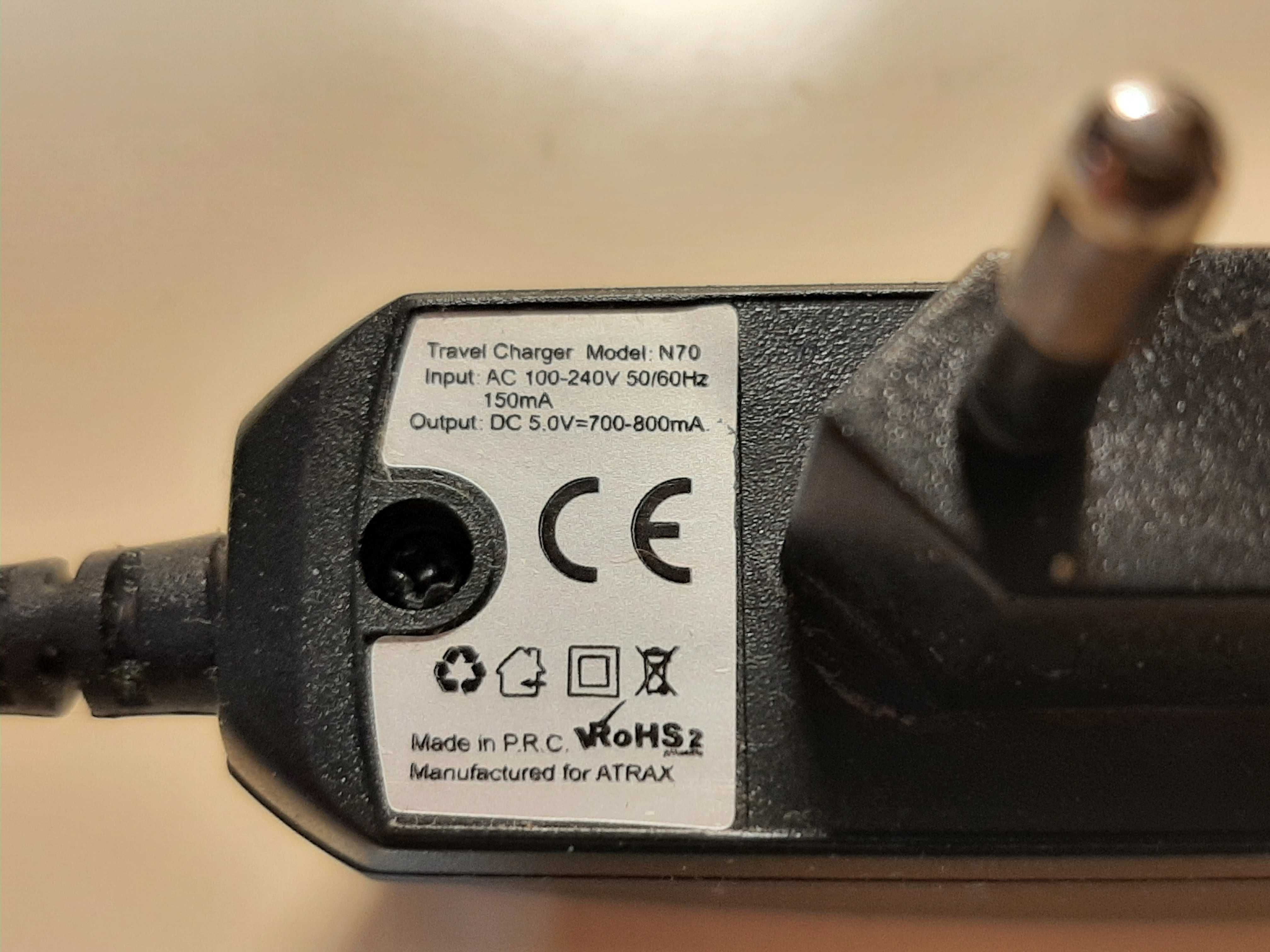 zasilacz-ładowarka 5 V max. 800 mA — bez kabla