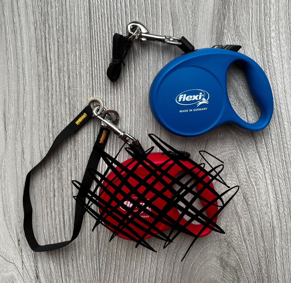 Smycz dla psa Flexi Cord XS niebieska