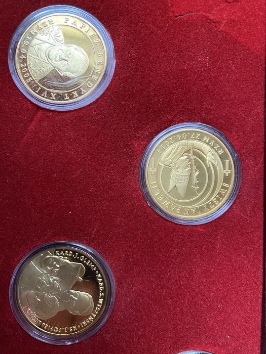 Zestaw 5 monet kolekcjonerskich Mennica Piętka