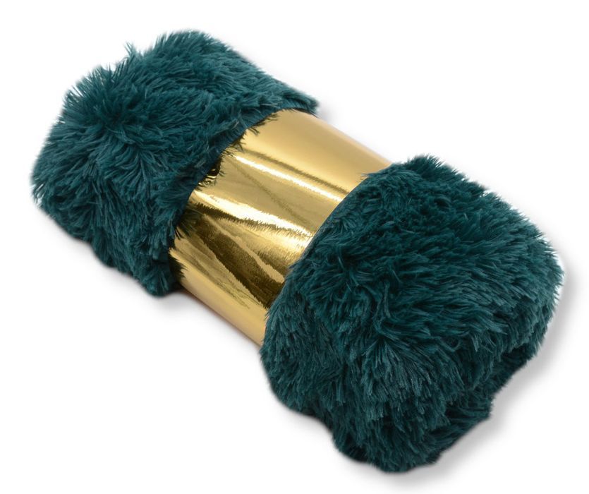 Koc włochacz 160x200 Ciemny turkus FLD-20 eStilex