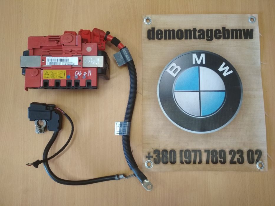 клема плюсова мінусова + - BMW X5 E70 F10 F30 пиропатрон БМВ Е70 Ф10 3