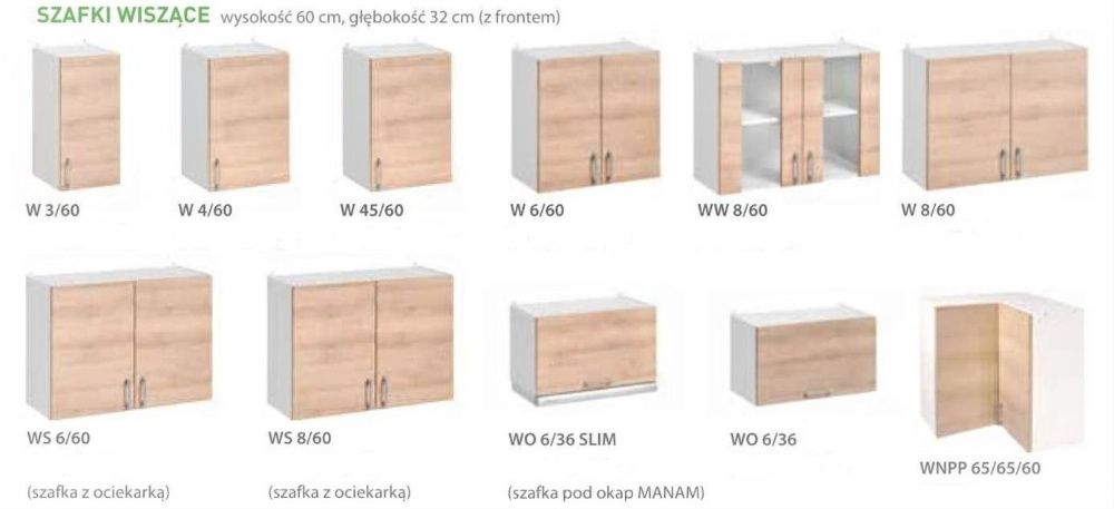 Meble Kuchenne Max Biały Połysk 180 cm - Wysoki Połysk