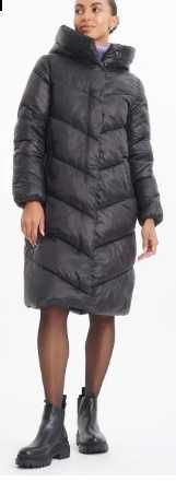 GREENPOINT nowa kurtka płaszcz pikowany oversize kaptur duża