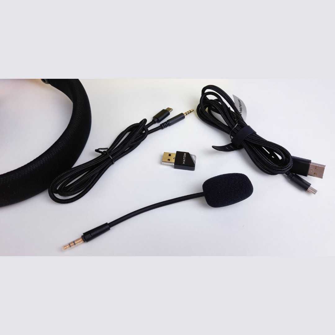 Bluetooth-гарнiтура Hator Hyperpunk 2 Wireless Tri-mode Black Купити