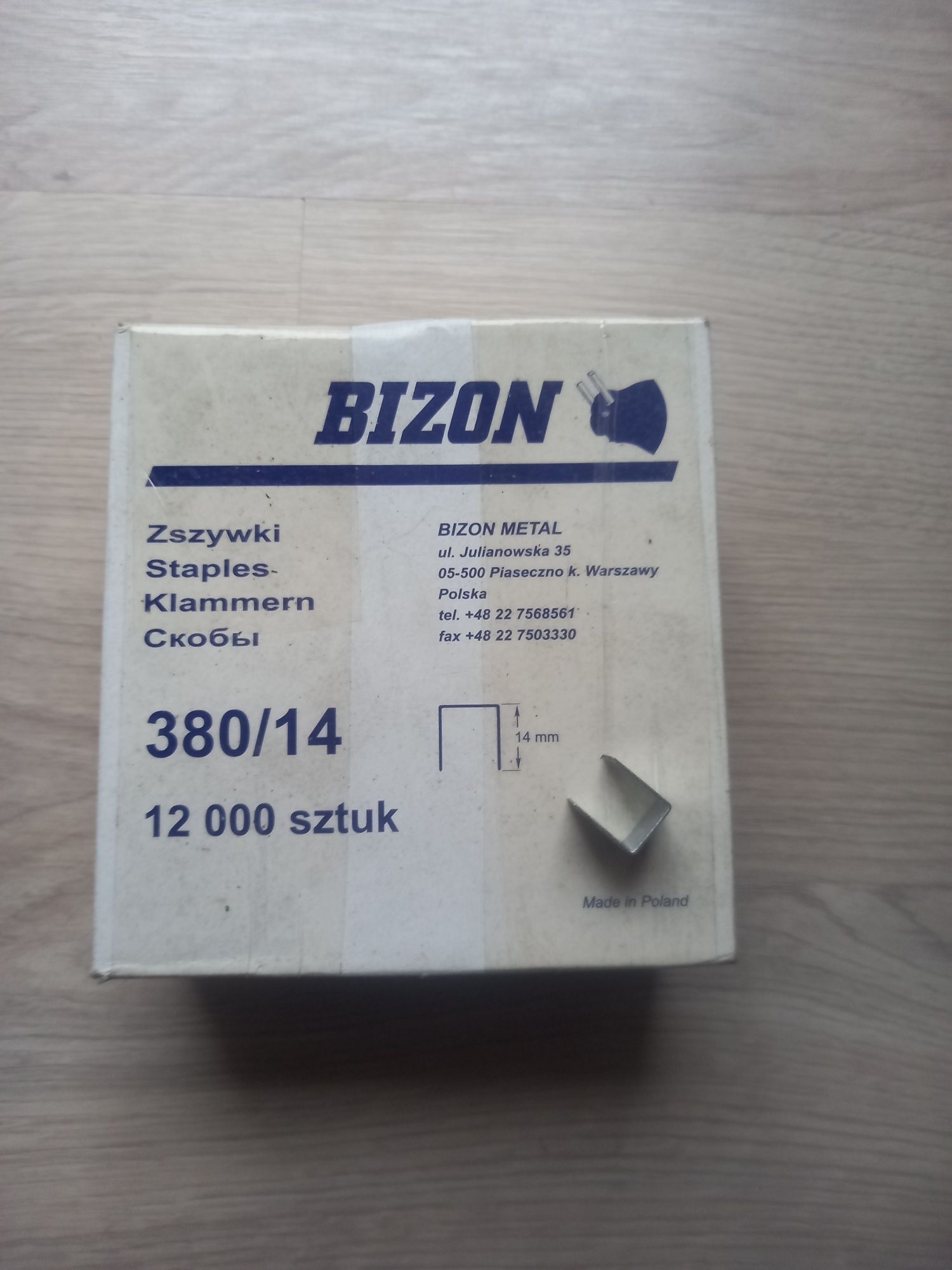 Zszywki tapicerskie Bizon Bea 380/14