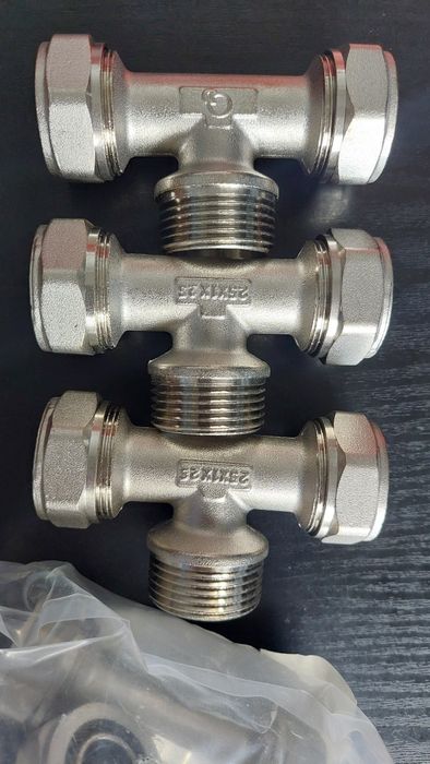 Trójnik Pex 25x25x1" GZ