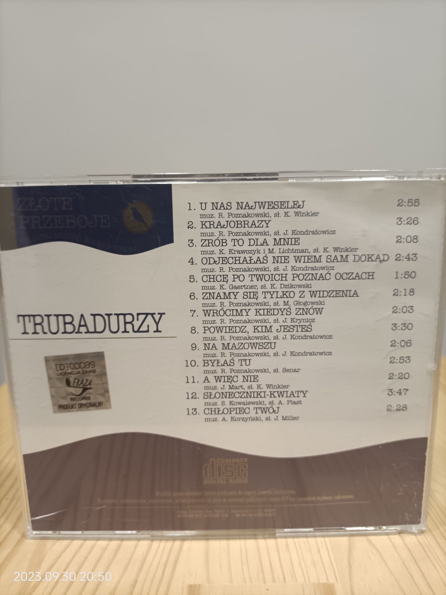 Trubadurzy - Złote przeboje cd