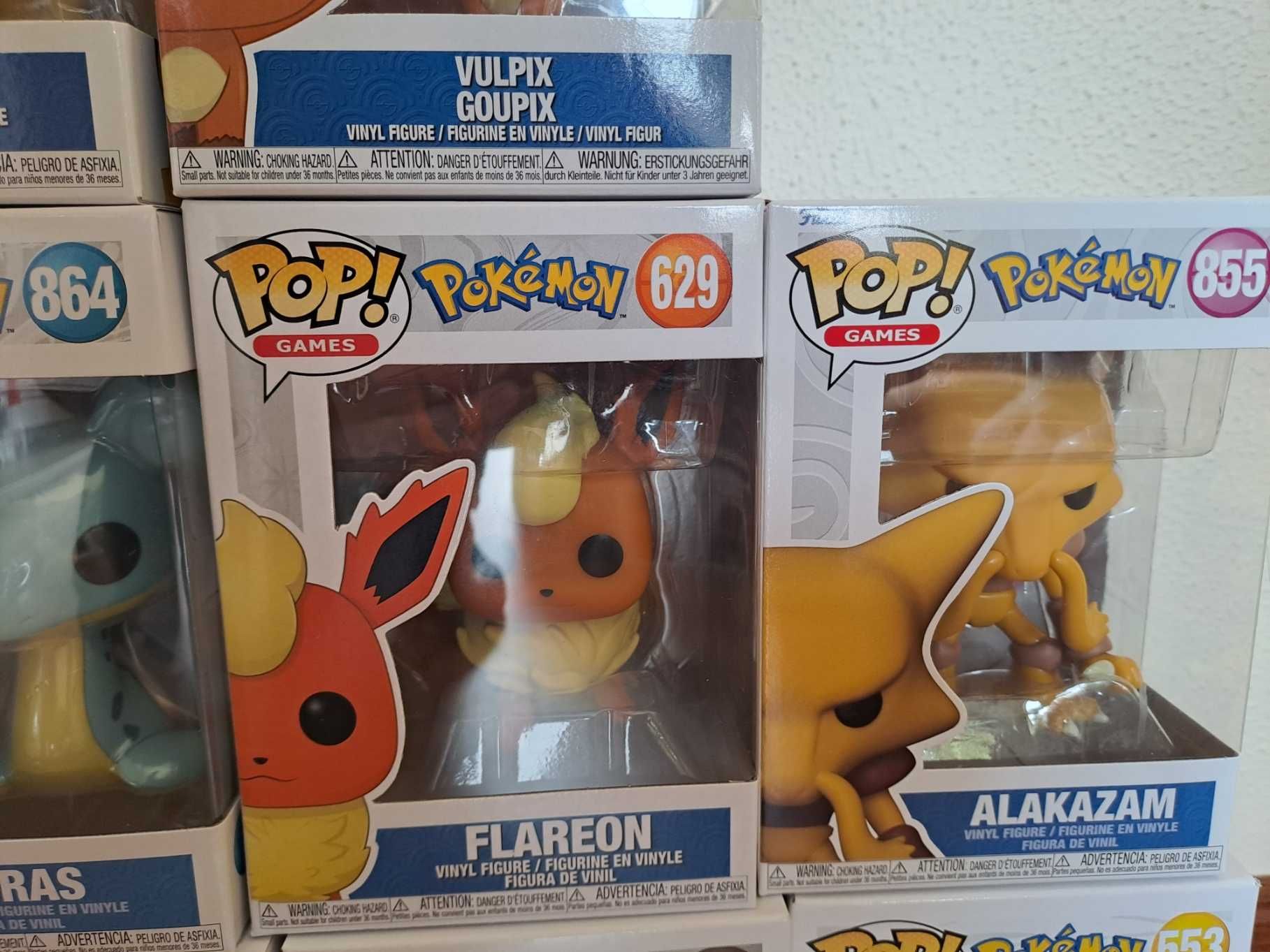 Funko pop Pokemon pikachu lapras eevee mewwo vulpix flareon horsea