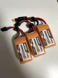 3x LiPo CNHL 850mAh XT60 + przelotka na XT30