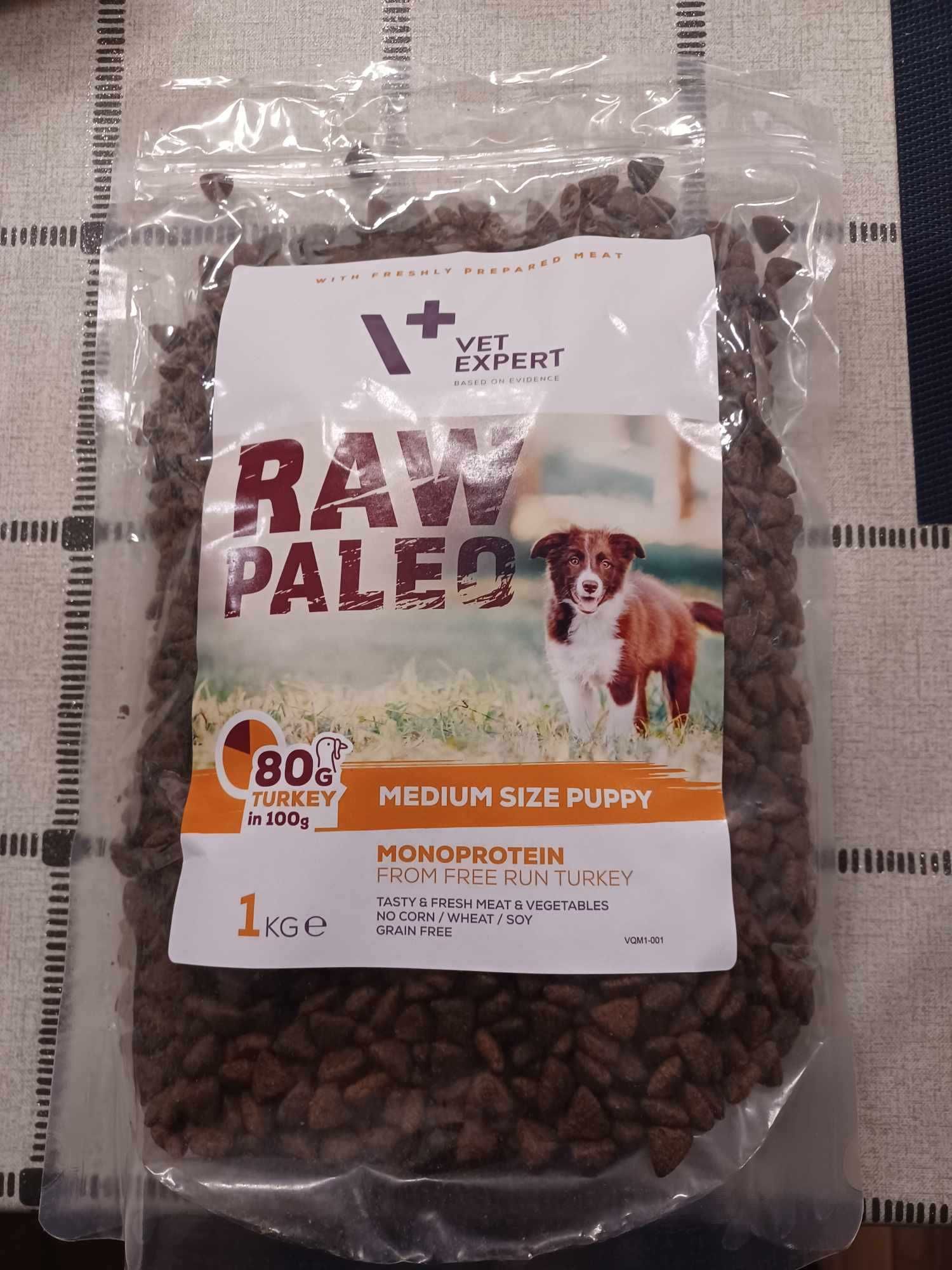 VET EXPERT RAW PALEO puppy medium 3 x 1 kg = 3 Kg