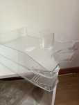 Tabuleiro papeis + copo em cristal