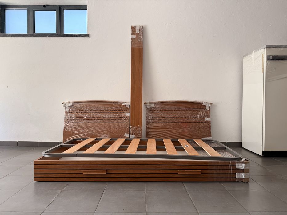 Cama Individual com Gaveta Extra para Colchão