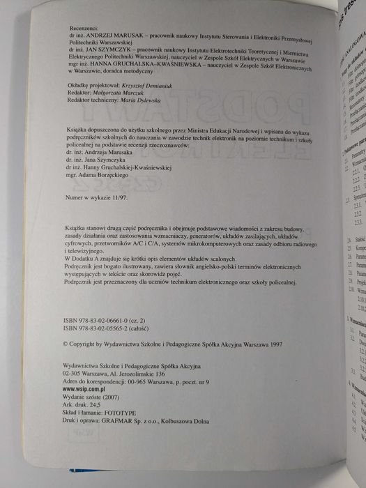 Podstawy Elektroniki Część Tom 1 i 2 B. Pióro, M. Pióro WSiP Wyd. 2007