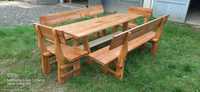 Meble ogrodowe stół krzesła ławy drewno 100% dzika czereśnia