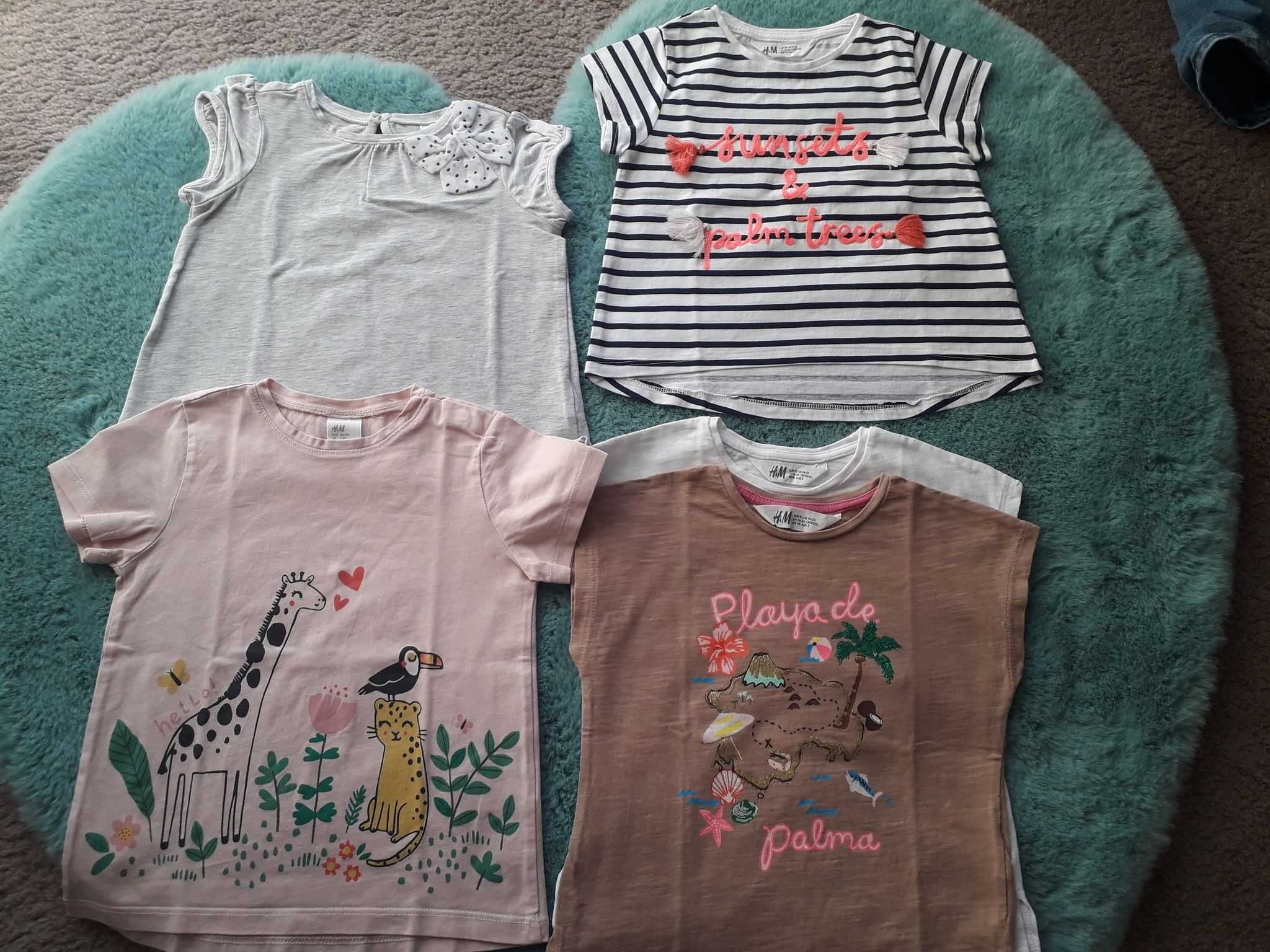 NOWE Koszulki/T-shirty H&M roz. 92/ 5szt.