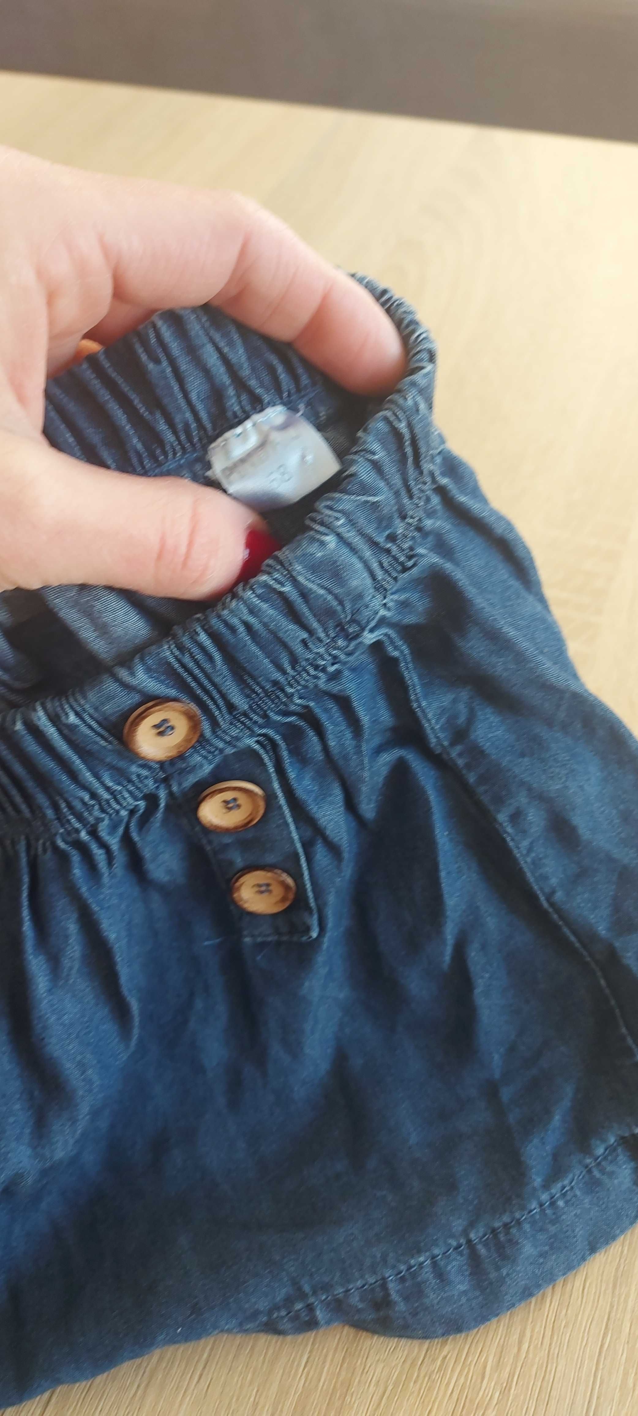 Spódniczki jeans plus bawełniana r.68 nowe