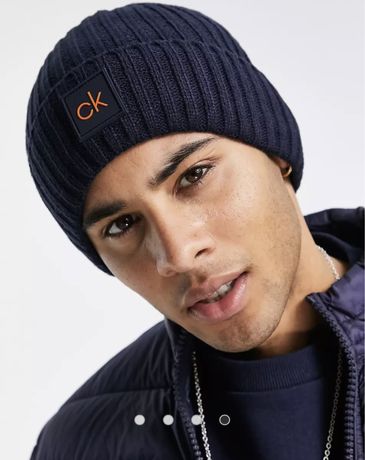 Calvin Klein шапка оригінал оригинал підкладка флис фліс