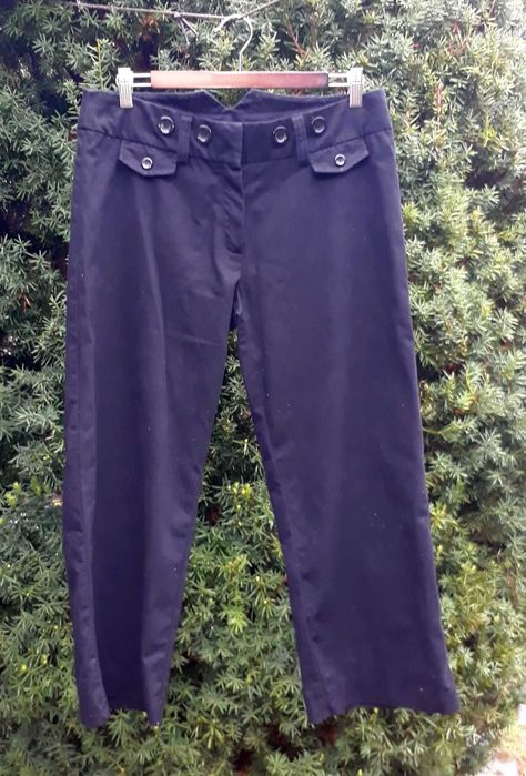 Женские брюки кюлоты H&M р.40 L хлопок 100% штани кюлоти жіночі