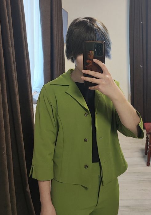 Костюм класичний зелений (оливковий ).Піджак + брюки