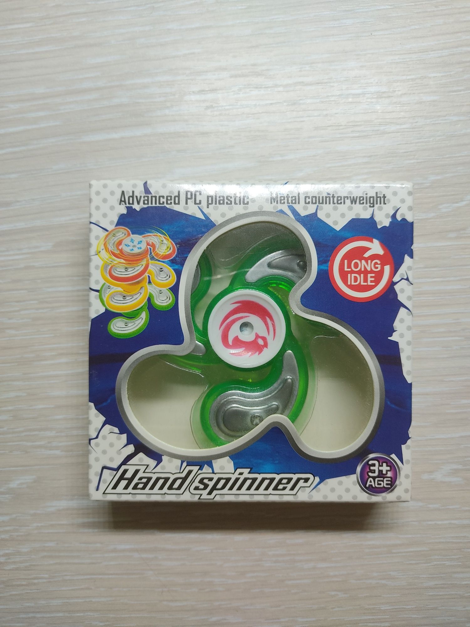 Іграшка антистрес Fidget Spinner (спінер), зелений