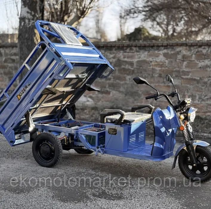 Грузовий електротрицикл дозер модель 2  DOZER 1200w грузовой