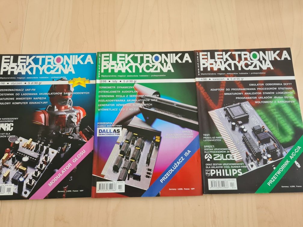 Elektronika praktyczna 1/98, 2/98, 4/98 (1998)