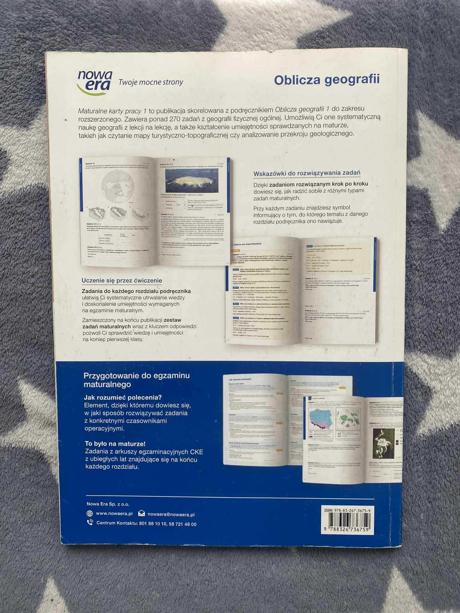 Maturalne karty pracy. Oblicza geografii 1