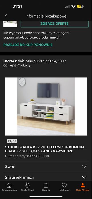 Szafka pod telewizor
