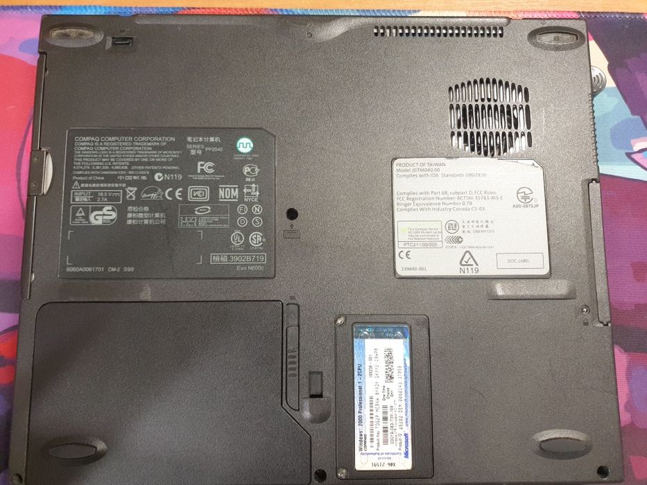 Compaq Evo N600C ноутбук нетбук компютер ПК