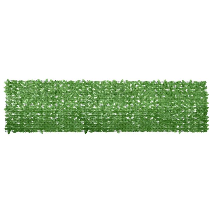 Vidaxl Parawan Balkonowy, Zielone Liście, 400X100 Cm