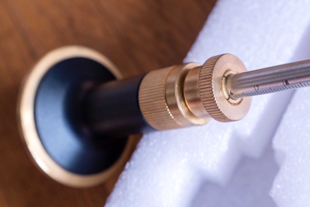 Znacznik traserski stolarski z podziałką z mikroregulacją 120mm