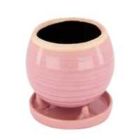 Ręcznie robiona osłonka na doniczkę Hadija Light Pink ceramika