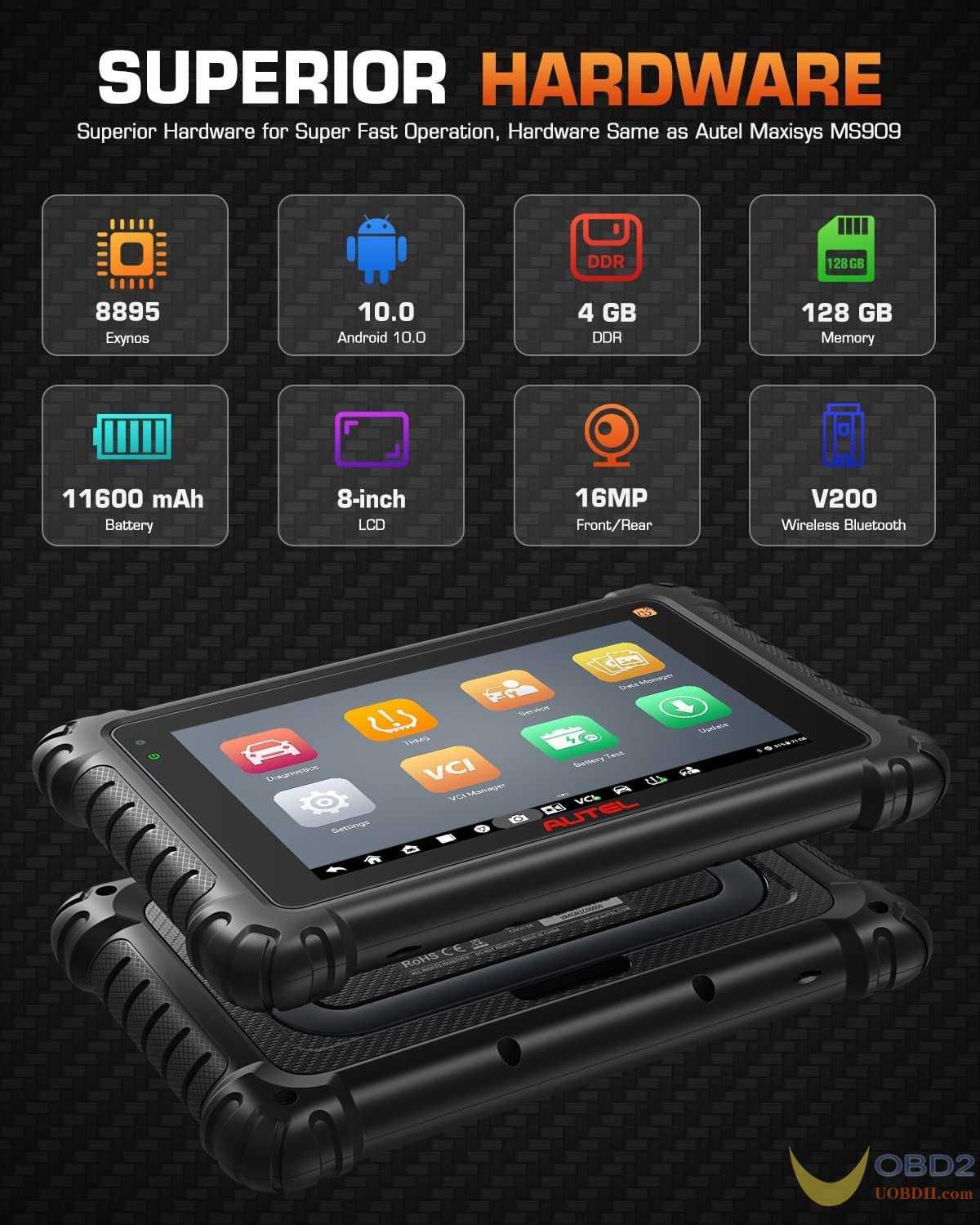 Máq. Diagnostico Auto Autel MaxiCOM MK906 PRO Nova