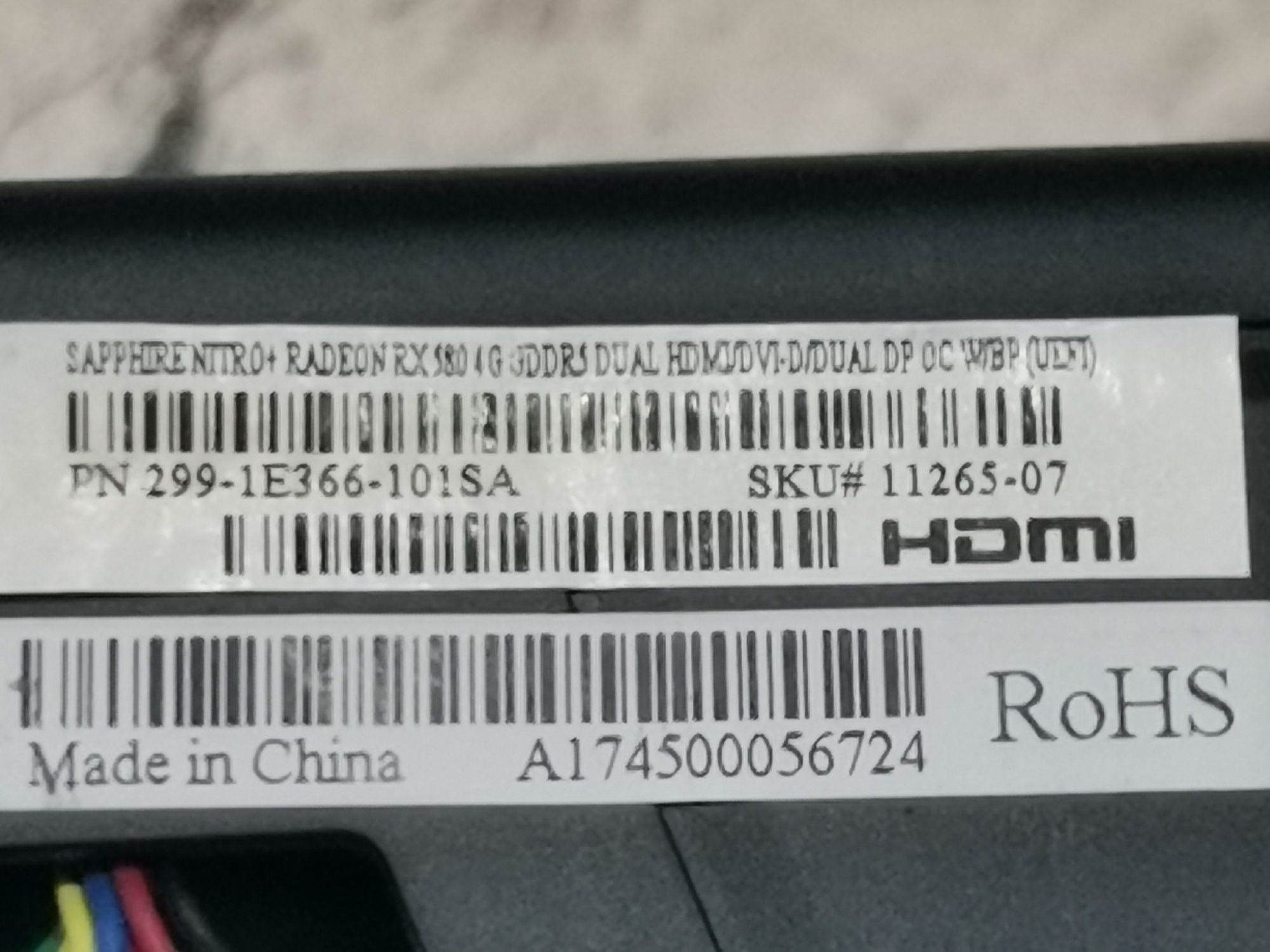 Продам полностью рабочую видеокарту  RX 580 на 4 G