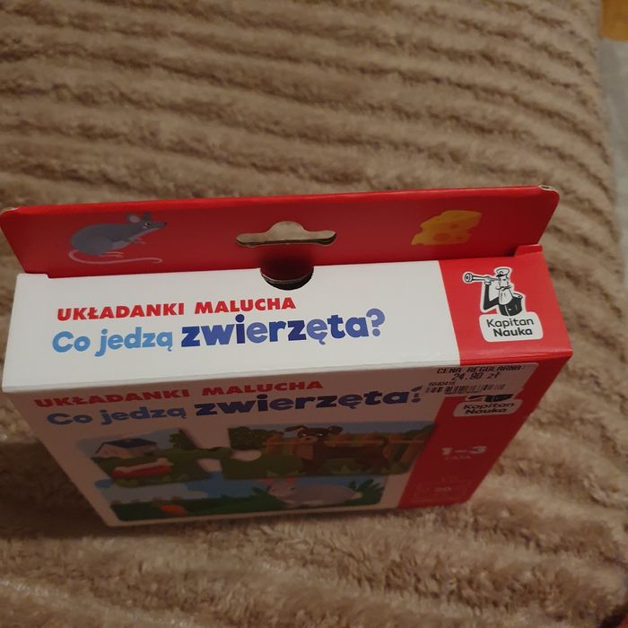 NOWE puzzle baby 1-3 lata co jedzą zwierzęta puzzle 2+ smyk